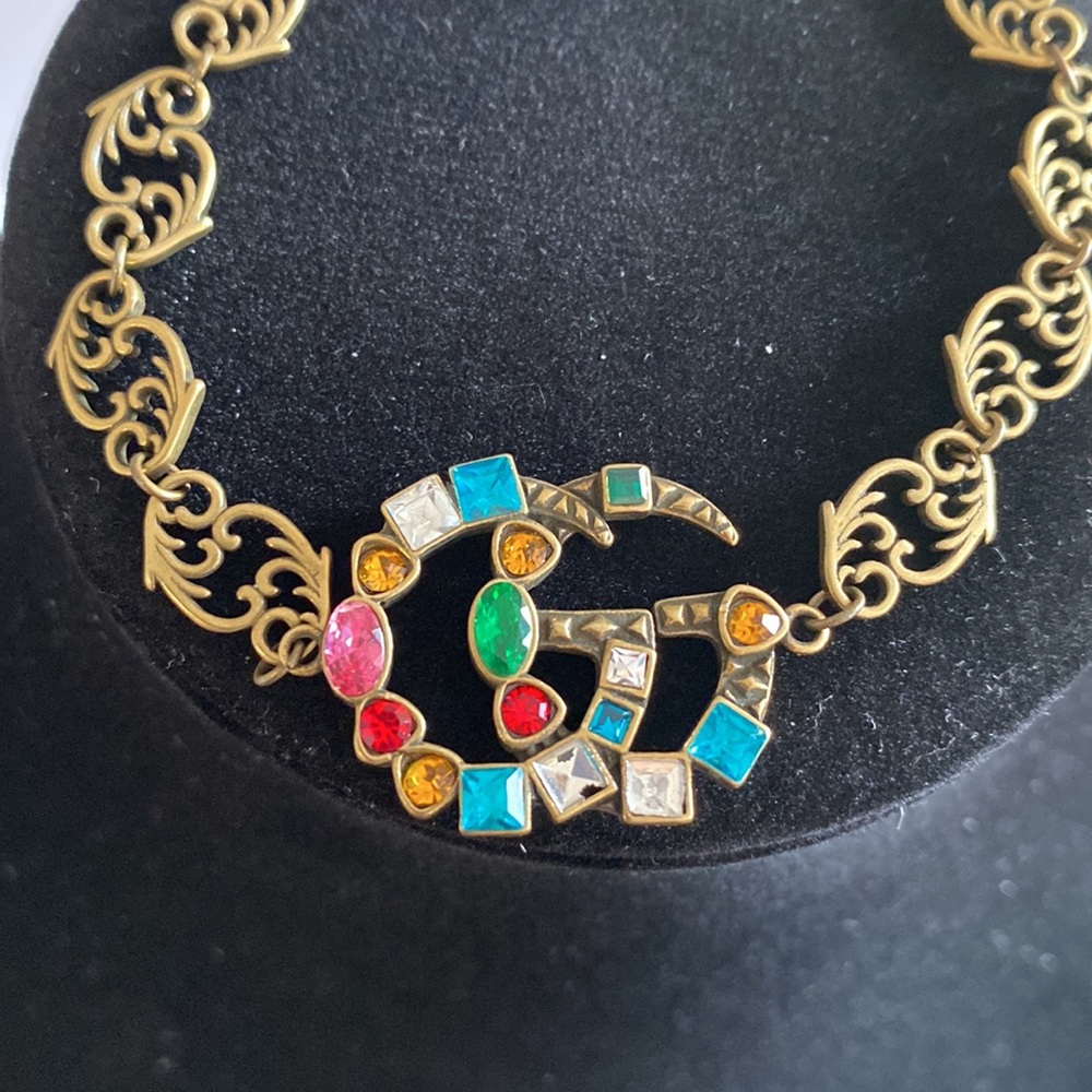 Multi-colored brass bracelet - Picture 4 of 4